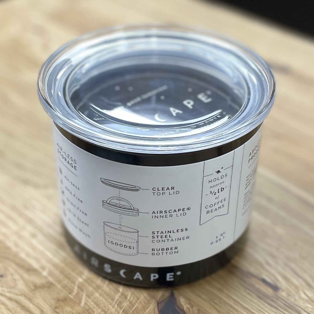 Airscape Vakuumbehälter 900ml Schwarz